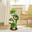 Four-Tier Plant Stand Wood+Metal Living Room Balcony Succulent Flower Pot Holder Display Rack - 4