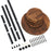 Five-Tier Plant Stand Wood+Metal Living Room Balcony Succulent Flower Pot Holder Display Rack - 2