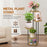 Indoor Iron Frame Wooden Flower Pot Rack Living Room Balcony Flower Plant Holder Floor Stand - 2