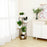 Indoor Iron Frame Wooden Flower Pot Rack Living Room Balcony Flower Plant Holder Floor Stand - 6