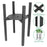 Cross Square Iron Tube Retractable Plant Stand with Round Tray Flower Pot Holder Garden Home Decor - 4