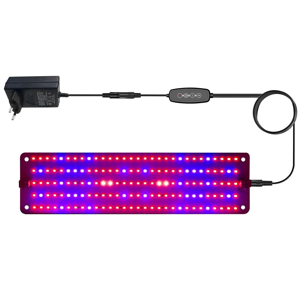12V Plant Growing Lamp Potted Plants Shelf Light Bonsai Seedling Growth Fill Light, EU Plug - Red+Blue Light - 1