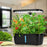 6-Hole Smart Hydroponic Planter Indoor Herb Vegetable Fruit Flower Pot with LED Grow Light - Black / EU Plug - 7