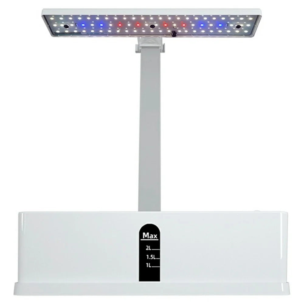 Halo-03 9-Hole Smart Hydroponics Plant Growing System Indoor Vegetable Flower Pot with LED Grow Light - White / EU Plug - 1