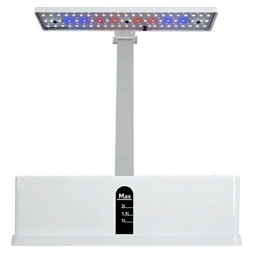 Halo-03 9-Hole Smart Hydroponics Plant Growing System Indoor Vegetable Flower Pot with LED Grow Light - White / EU Plug - 1