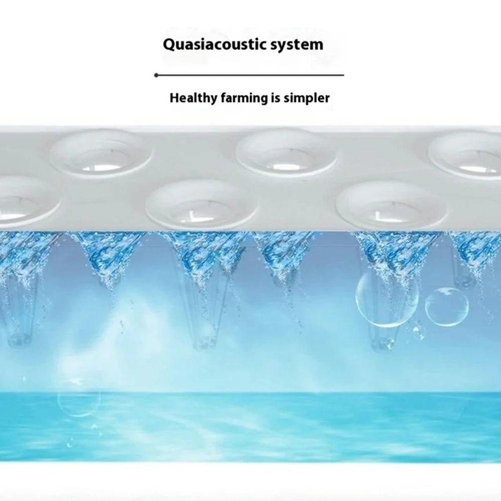 Halo-03 9-Hole Smart Hydroponics Plant Growing System Indoor Vegetable Flower Pot with LED Grow Light - White / EU Plug - 6