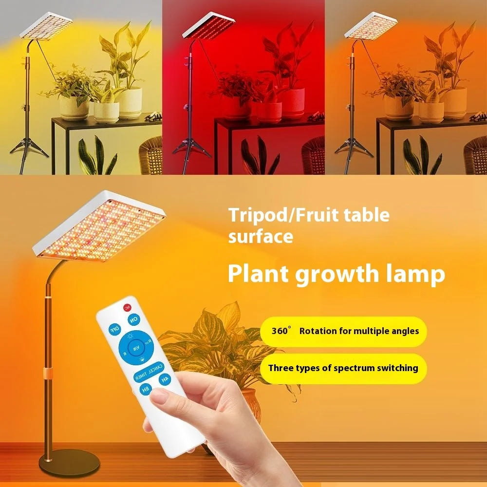 Full Spectrum LED Plant Grow Light with Desktop Stand Veg Bloom Mode Stepless Dimming Growing Lamp, Style F - US Plug - 4