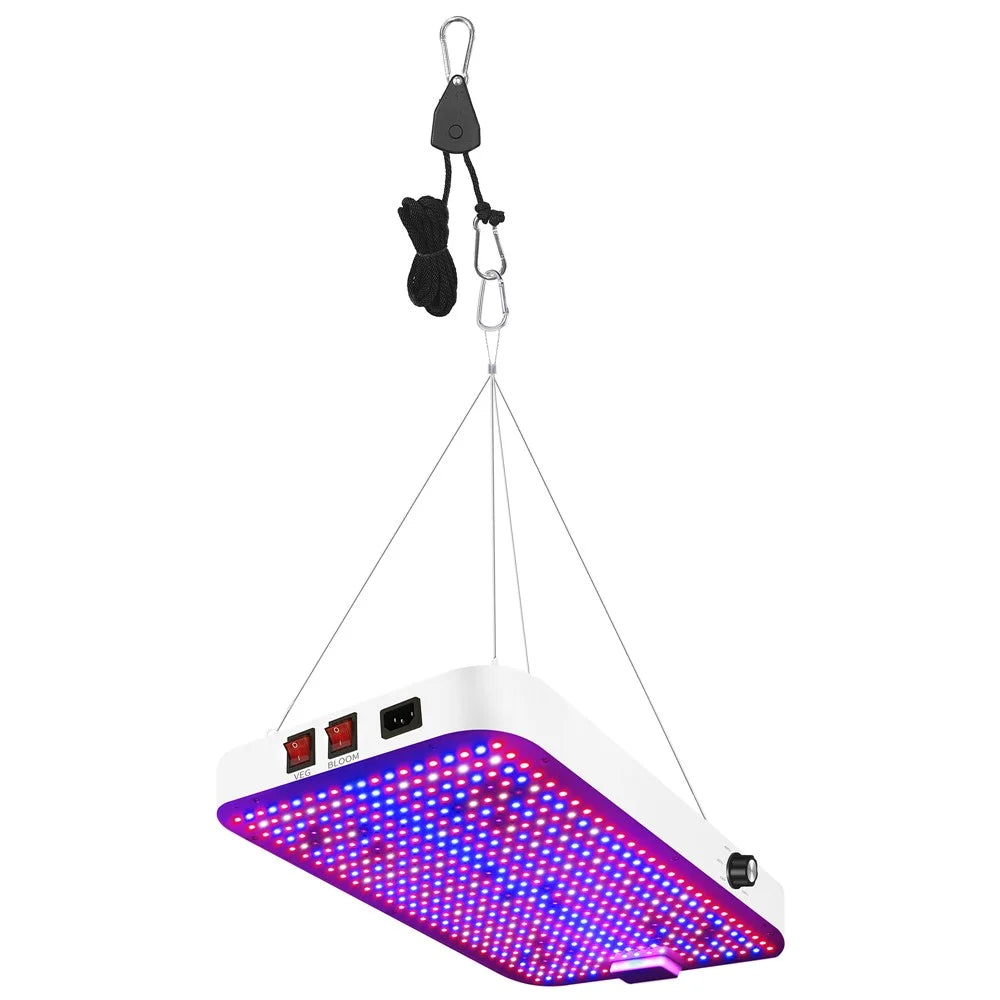 Adjustable Modes Dimmable Full Spectrum Plant Grow Light 416 LEDs Indoor Plants Growth Lamp, Small Size - EU Plug - 1