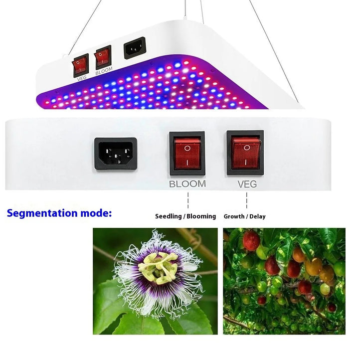 Adjustable Modes Dimmable Full Spectrum Plant Grow Light 416 LEDs Indoor Plants Growth Lamp, Small Size - EU Plug - 7
