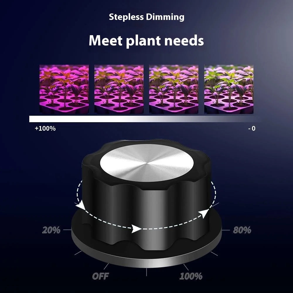 Adjustable Modes Dimmable Full Spectrum Plant Grow Light 556 LEDs Indoor Plants Growth Lamp, Large Size - EU Plug - 6
