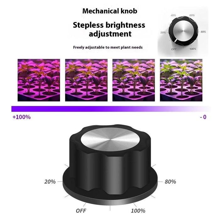 Small Size D Style 392 LEDs Dimmable Full Spectrum Plant Grow Light for Indoor Plants Seedlings Vegetables - US Plug - 5