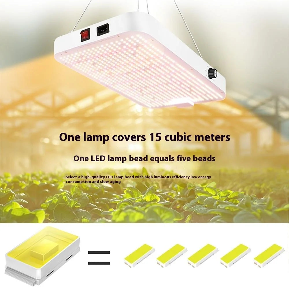 Large Size D Style 792 LEDs Sunlight Simulation Dimmable Plant Grow Light for Indoor Plants Hydroponic Greenhouse - US Plug - 6