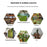 Style G VEG and Bloom Segmented Full Spectrum Round Shape Plant Grow Light Desktop Growing Lamp for Indoor Plants - US Plug - 6