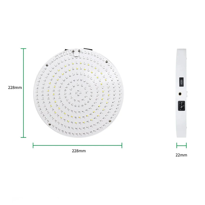 Style G VEG and Bloom Full Brightness Hanging Wire Growing Lamp Round Shape Full Spectrum Plant Grow Light - US Plug - 5