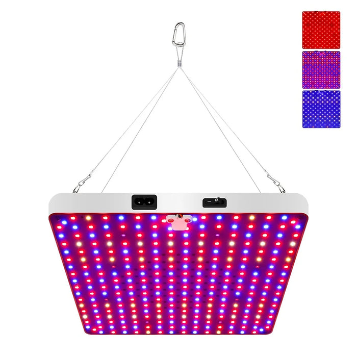 Style G Hanging Wire VEG and Bloom Segmented Full Spectrum Square Shape Plant Grow Light for Indoor Plants Growing Lamp, EU Plug - 1