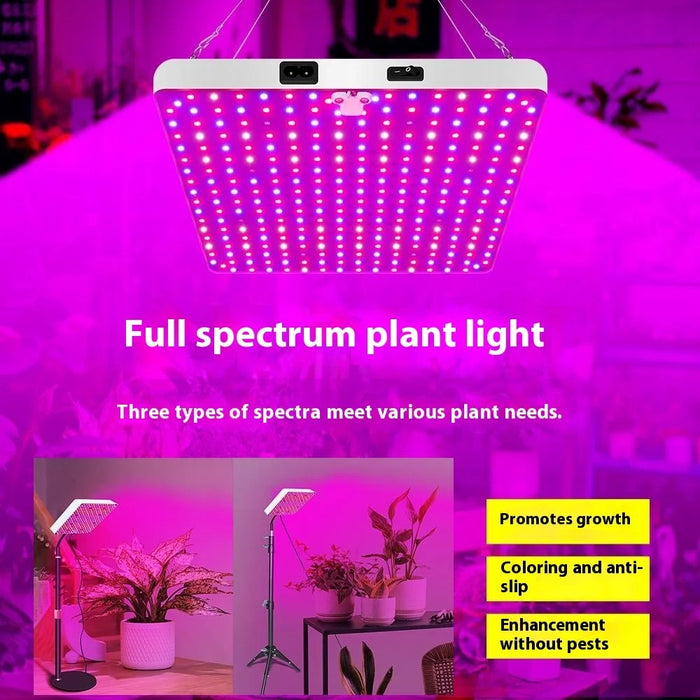 Style G Hanging Wire VEG and Bloom Segmented Full Spectrum Square Shape Plant Grow Light for Indoor Plants Growing Lamp, EU Plug - 4