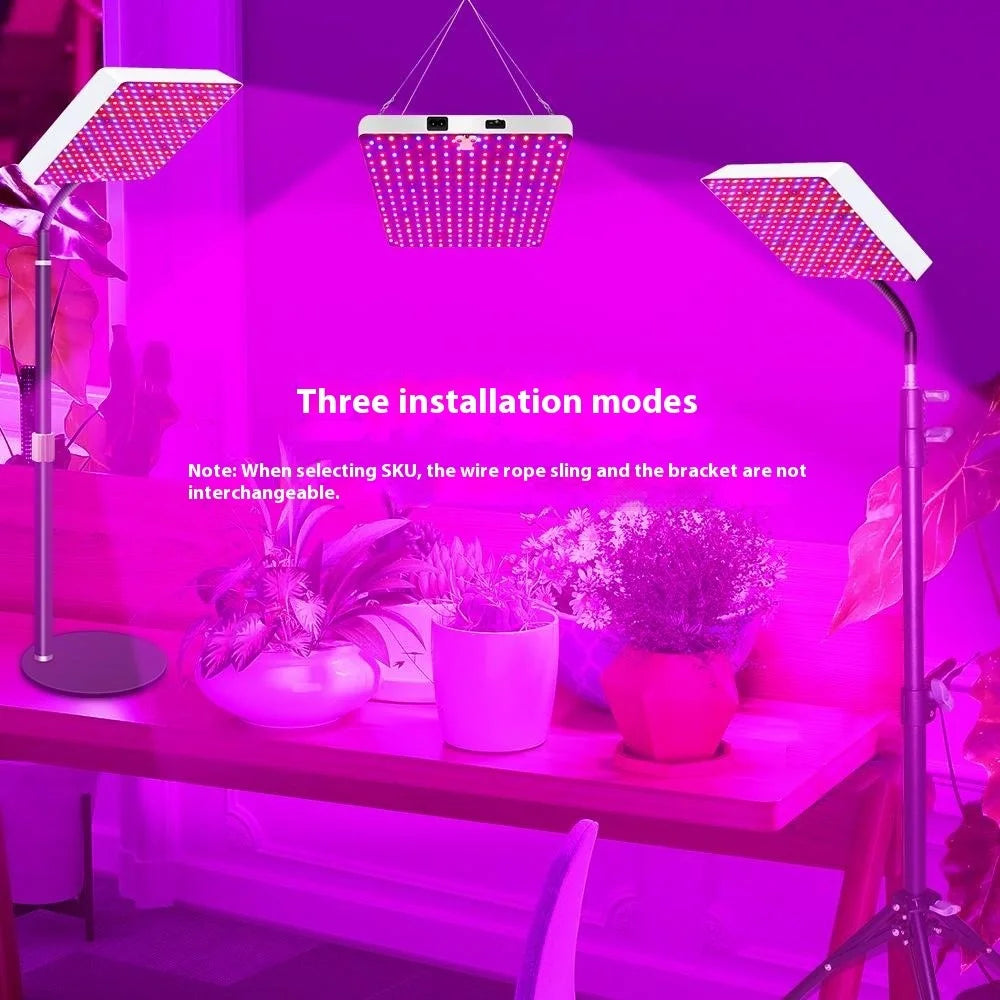 Style G Hanging Wire VEG and Bloom Full Brightness Growing Lamp Square Shape Full Spectrum Plant Grow Light, EU Plug - 3