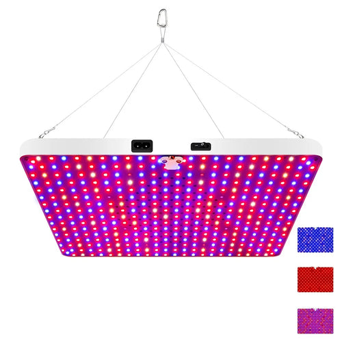 Style G VEG and Bloom Segmented Full Spectrum Growing Lamp Hanging Wire Rectangular Plant Grow Light, EU Plug - 1