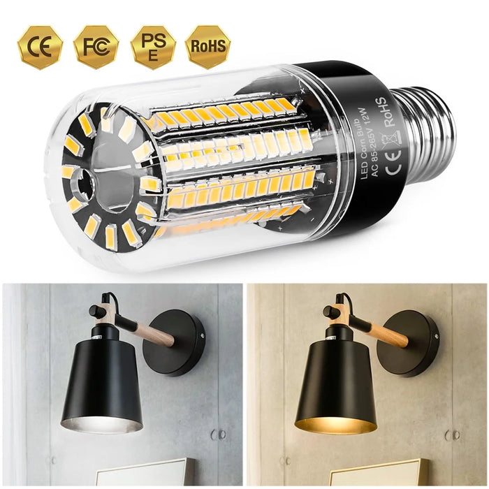 108 LEDs E27 5736 LED Corn Bulb Flicker Free Energy-saving Constant Current Lamp - Cool White - 3
