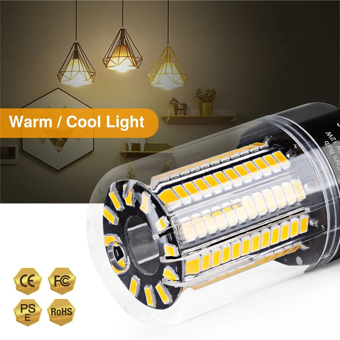 108 LEDs E27 5736 LED Corn Bulb Flicker Free Energy-saving Constant Current Lamp - Cool White - 4