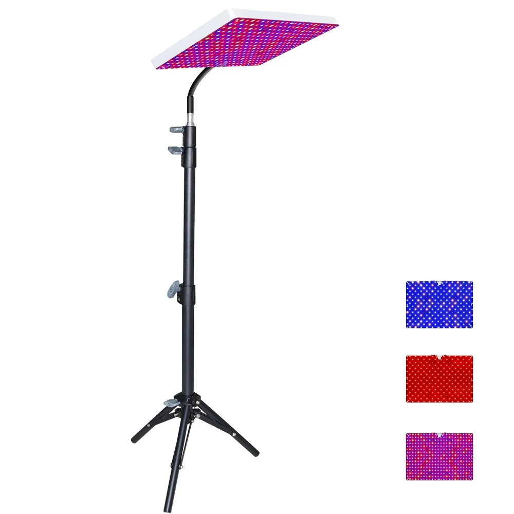 Style G Rectangular Plant Grow Light VEG and Bloom Segmented Full Spectrum Growing Lamp with Tripod, EU Plug - 1