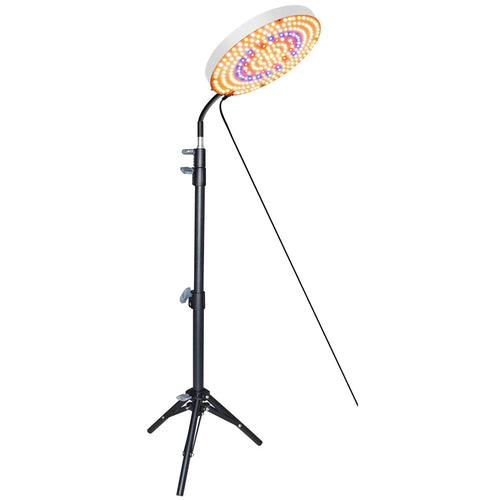 Style G Round Shape Sunlight Simulation Plant Grow Light with Tripod VEG and BLOOM Full Brightness LED Growing Lamp, EU Plug - 1