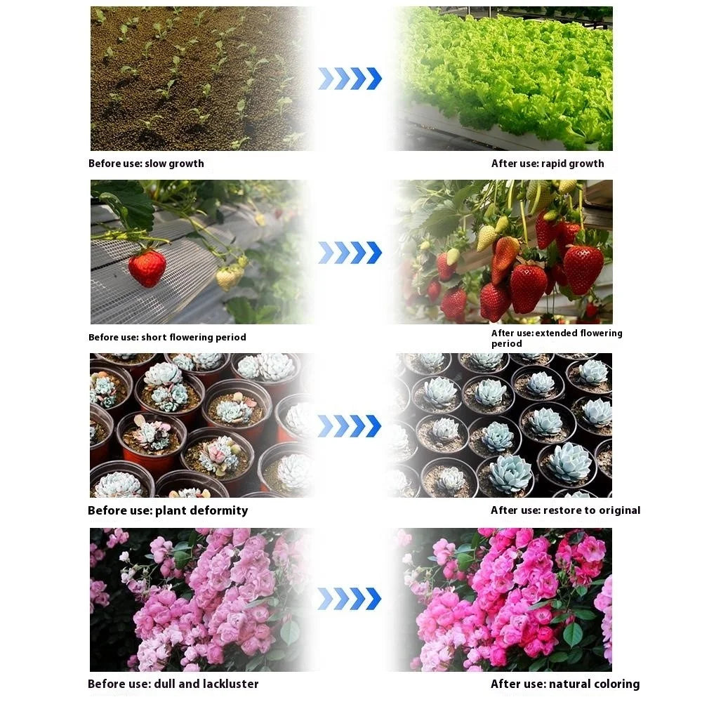 Style G Round Shape Sunlight Simulation Plant Grow Light with Tripod VEG and BLOOM Full Brightness LED Growing Lamp, EU Plug - 5