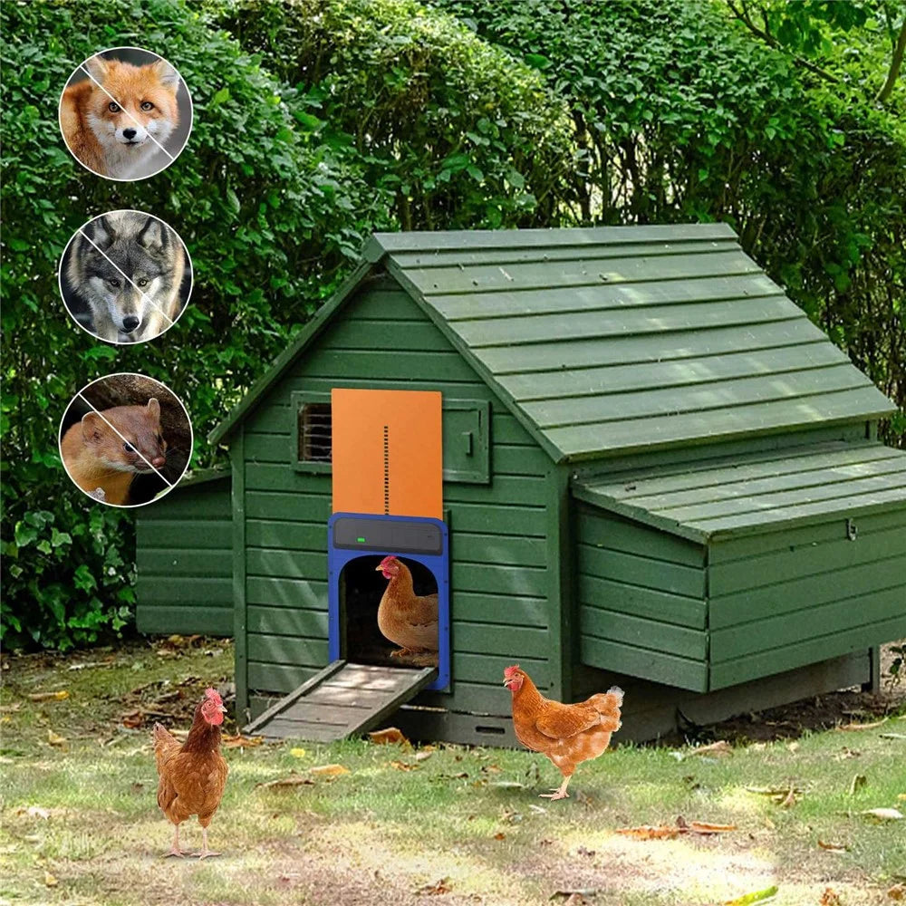Automatic Chicken Coop Door Light Sense Door Opener Poultry Garden Chicken Duck Door Opener - 3