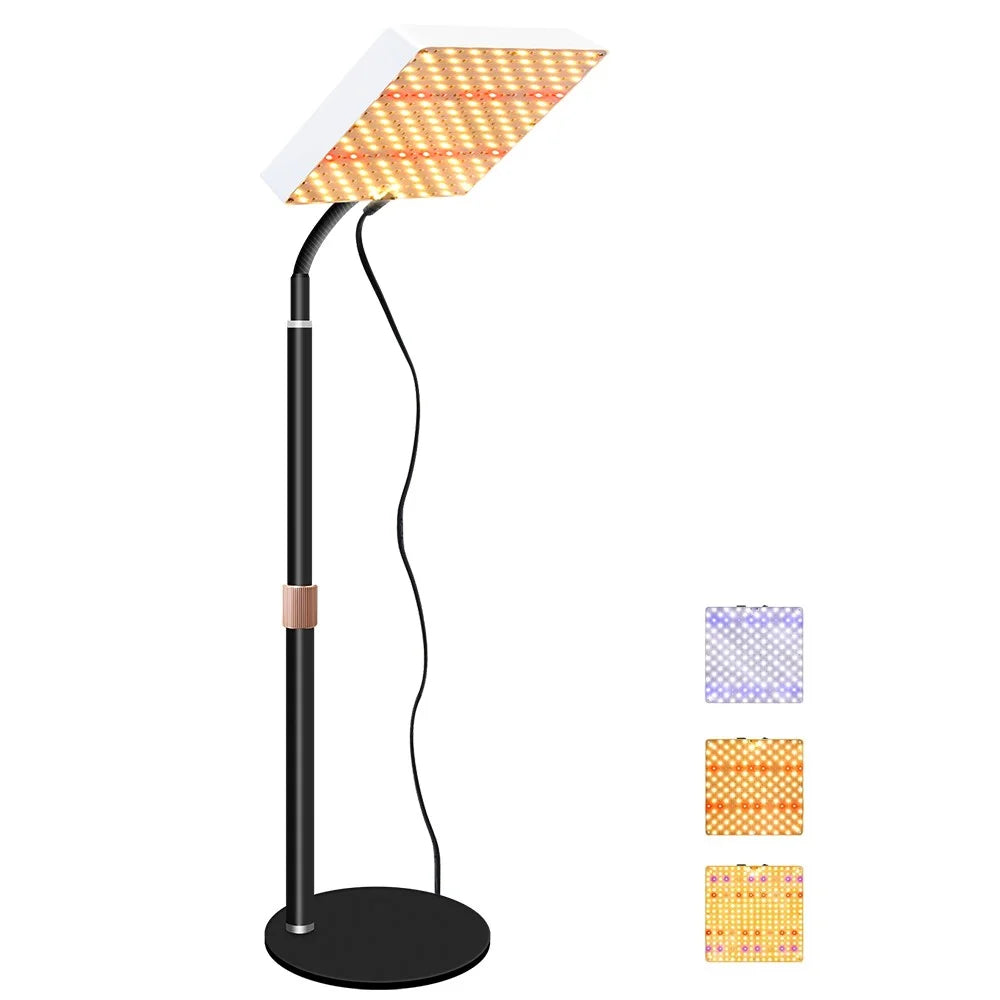 Style G Square Shape Sunlight Simulation Plant Grow Light VEG and BLOOM Segmented Desktop LED Growing Lamp, EU Plug - 1