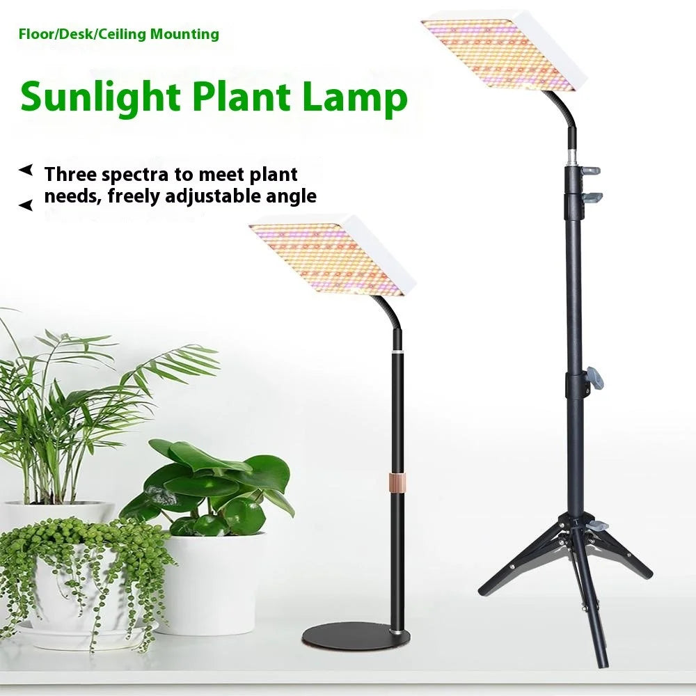 Style G Square Shape Sunlight Simulation Plant Grow Light VEG and BLOOM Segmented Desktop LED Growing Lamp, EU Plug - 2