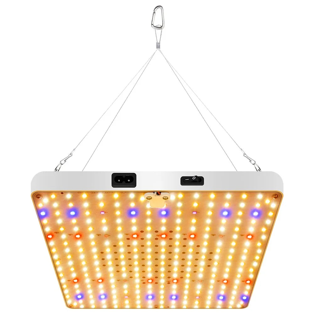 Style G Square Shape Sunlight Simulation Plant Grow Light with Hanging Wire VEG and BLOOM Full Brightness LED Growing Lamp, EU Plug - 1