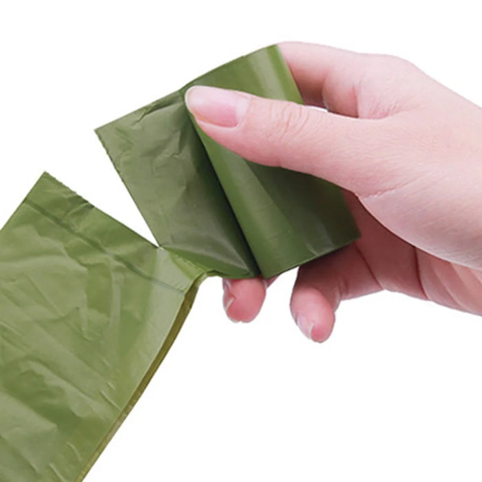 4 Rolls Biodegradable Pet Poop Waste Bag Eco-friendly Dog Poop Trash Garbage Bag with Dispenser - 3
