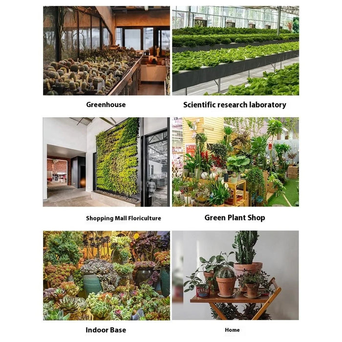 Style G Rectangular Sunlight Simulation Plant Grow Light with Tripod VEG and BLOOM Full Brightness LED Growing Lamp, EU Plug - 6