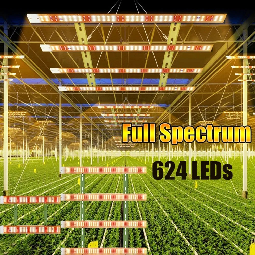 GD-4D 312-LED Full Spectrum Plant Growing Lamp AC 100-277V Grow Light Bar - US Plug - 4