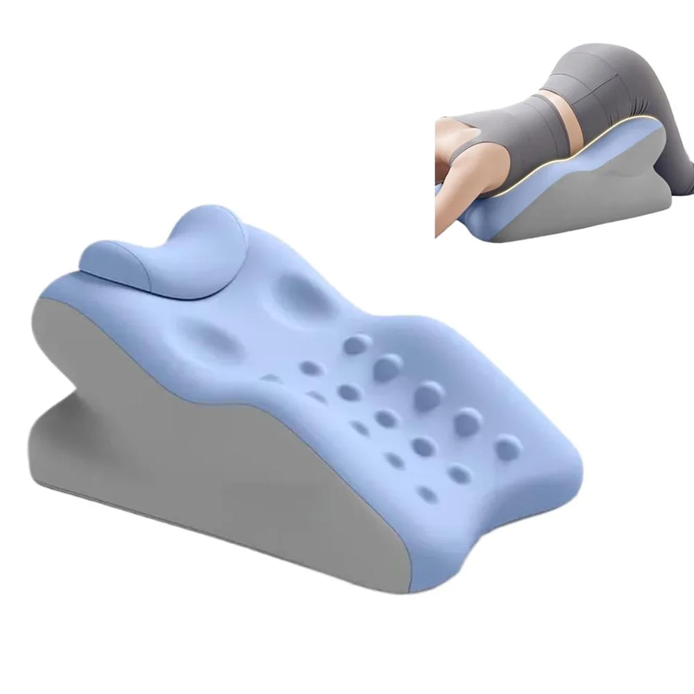 Multi-Functional Couples Conception Support Pillow Memory Foam Ergonomics Pillow with Small Cushion - Blue / Grey - 1