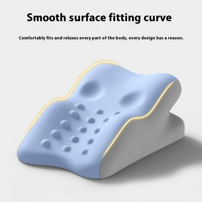 Multi-Functional Couples Conception Support Pillow Memory Foam Prone Position Pillow without Small Cushion - Blue / Grey - 2