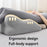Multi-Functional Couples Conception Support Pillow Memory Foam Prone Position Pillow without Small Cushion - Blue / Grey - 4