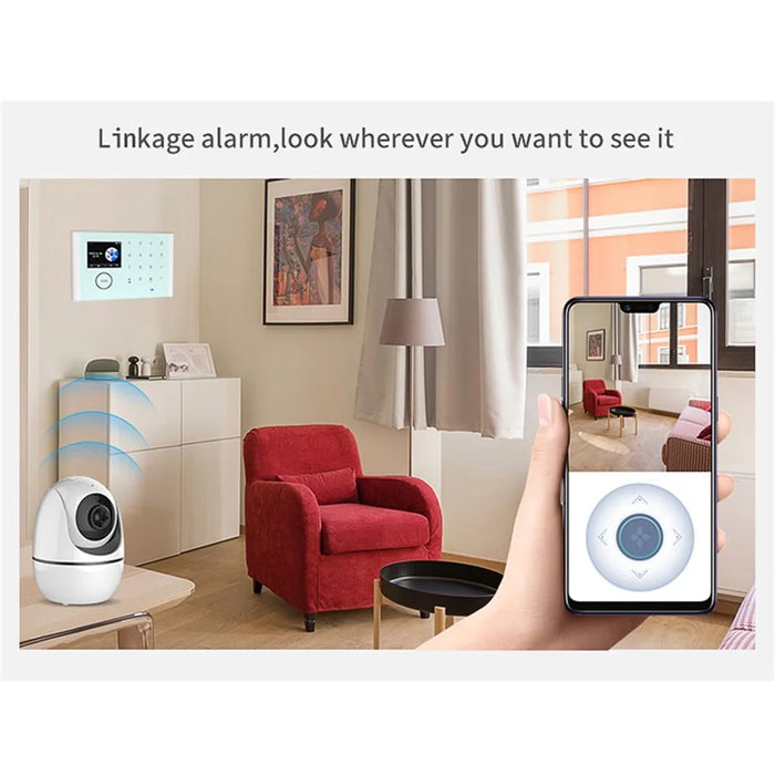 CS118 WiFi GSM Anti-theft Home Intruder Smart Alarm System 3 Door Magnetic Sensors 2 Remote Controls Touch Screen Host Tuya APP Voice Control Security System - 6
