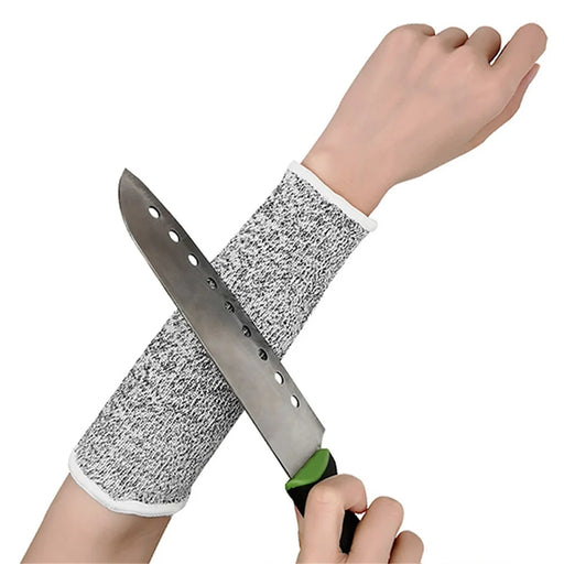 1 Pair HPPE 5-Level Cut-Resistant Anti-scratch Armband Protection Elastic Arm Sleeve - 1