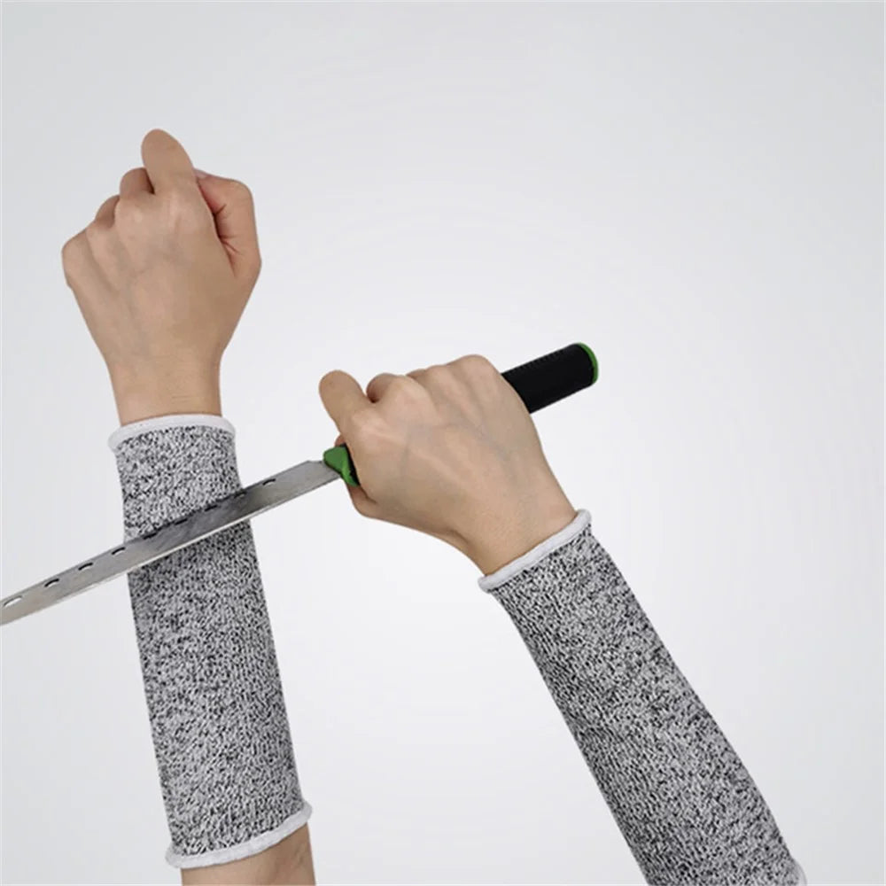 1 Pair HPPE 5-Level Cut-Resistant Anti-scratch Armband Protection Elastic Arm Sleeve - 4
