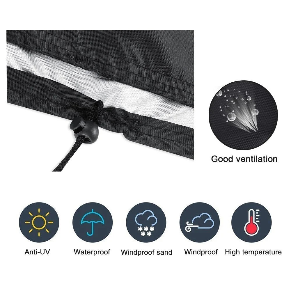 Patio Sofa Cover Waterproof 180x120x74cm 420D Oxford Cloth Outdoor Dust-Proof Anti-UV Furniture Couch Cover - 5