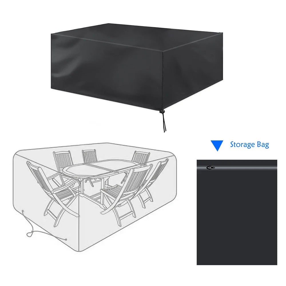 Patio Sofa Cover Waterproof 180x120x74cm 420D Oxford Cloth Outdoor Dust-Proof Anti-UV Furniture Couch Cover - 6