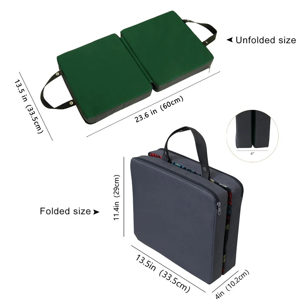 Solid Color 60x33.5x4.5cm Knee Cushion Pad Garden Kneeling Pad Soft Memory Foam Mat - 7