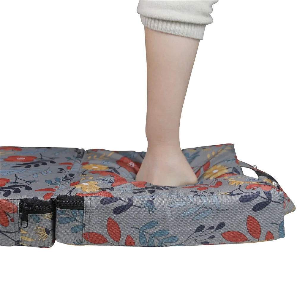 Garden Working Kneeling Pad Thicken 600D Oxford Cloth Knee Protection Gardening Mat, 56x34x6cm - Grey - 5