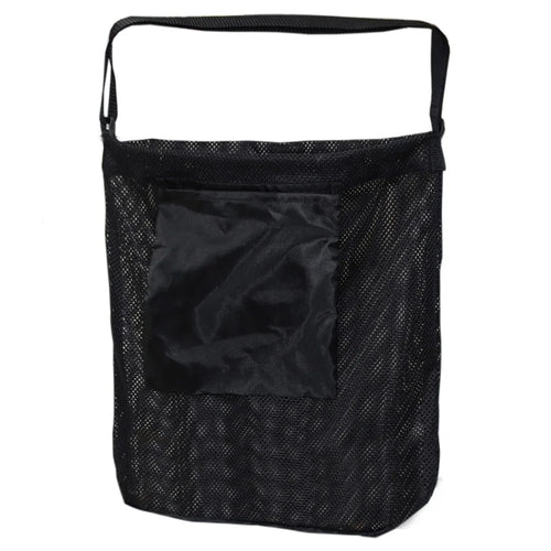 844801 Outdoor Gardening Oxford Cloth Breathable Mesh Mushroom Picking Storage Bag, 45x42cm - Black - 1