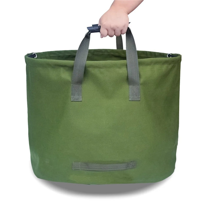 823102 Gardening Trash Bucket Leaf Collection Bag Waterproof Canvas Storage Bag - 4