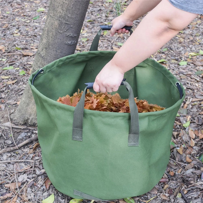 823102 Gardening Trash Bucket Leaf Collection Bag Waterproof Canvas Storage Bag - 7