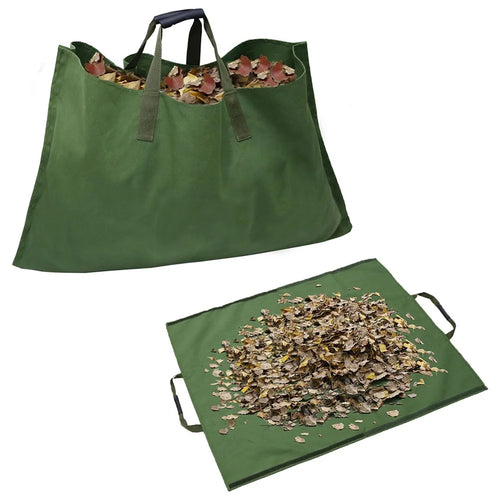 829402 Leaf Bag for Collecting Leaves, Canvas Waste Storage Handbag Tarp for Yard Garden - 1