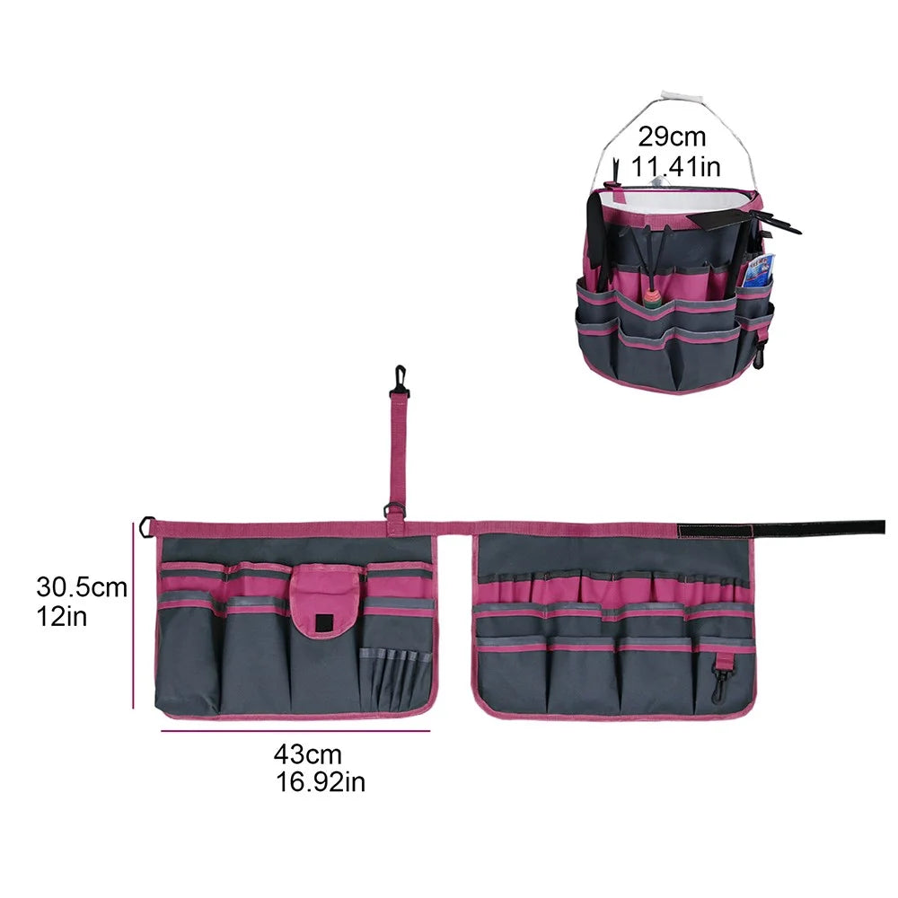 829419 34 Pockets Gardening Tools Bag Oxford Cloth Garden Tool Storage Bag, 43x30.5cm - 6