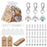 Christmas Gift 100Pcs / Set Decoration Keychain Angel Wing Pendant Key Chain Souvenir Wedding Gift Kit - 1